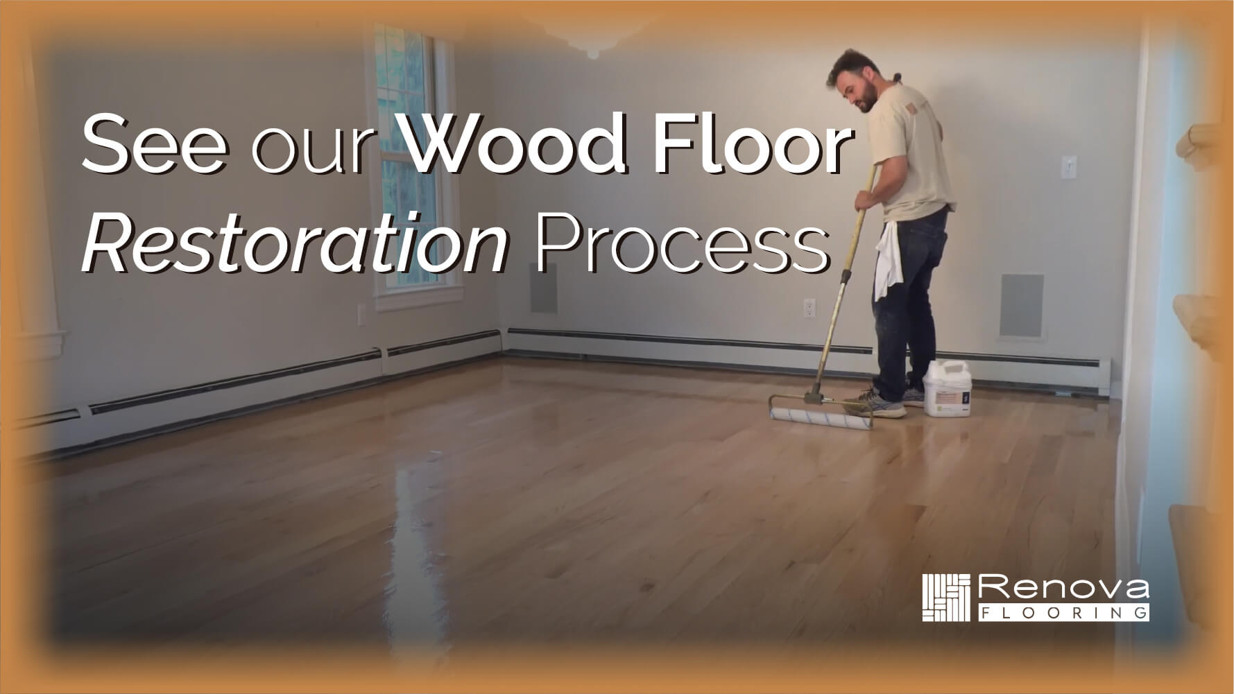 Wood floor restoration process