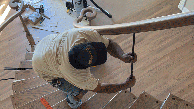 Stair Railing Installation