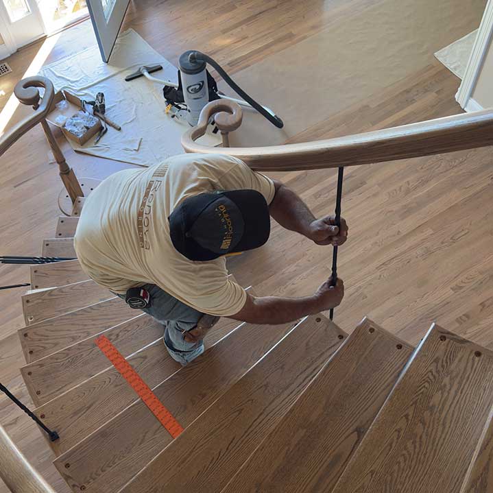 Stair Railing Installation
